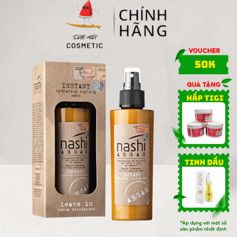 Xịt dưỡng xả khô làm phồng tóc nashi chính hãng 150ml