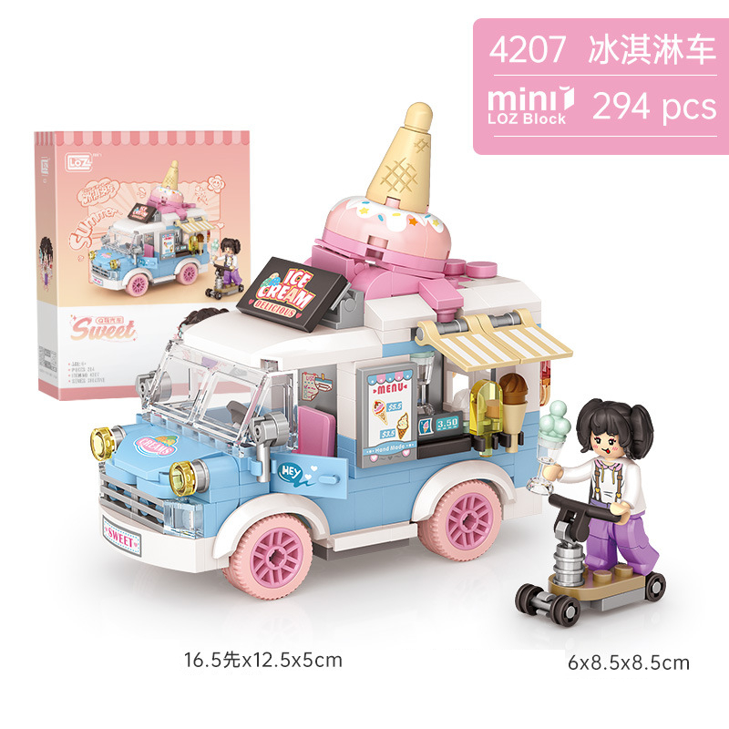 Bộ lắp ráp mô hình xe ngộ nghĩnh 4207-4210