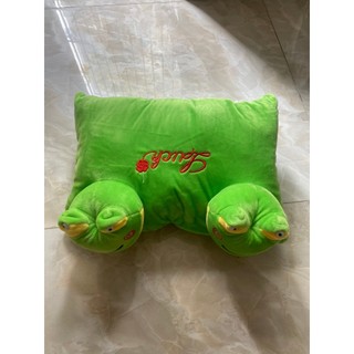 Gối 2 đầu đi xe cho bé - Ếch xanh