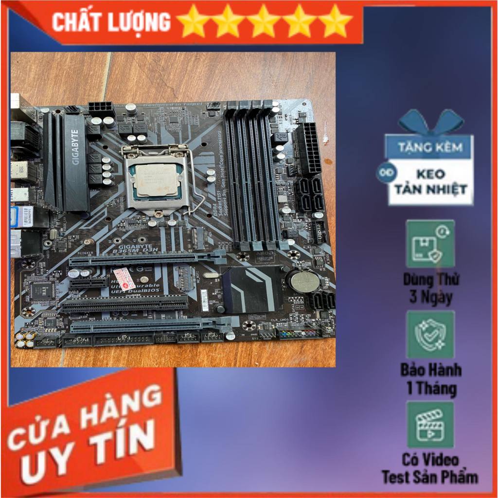 Main Giga B360,B365m-d3h Socket 1151v2 Zin đủ chặn Tặng Keo Tản nhiệt
