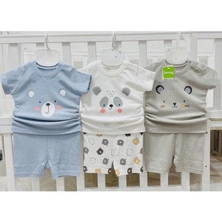 Bộ cộc tay Lullaby bé trai raglan NH161V