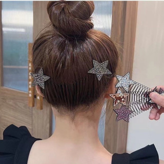 Lược cài tóc mái, tóc con đính ngôi sao lấp lánh xinh xắn