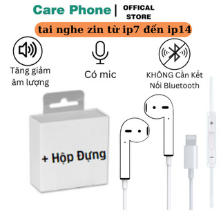 tai Nghe Chân Dẹp Zin Máy Không Cần Bluetooth Nghe Gọi Đầy Đủ Nghe Nhạc Bass Hay Dùng Từ ip7 Trở Lên - CarePhone