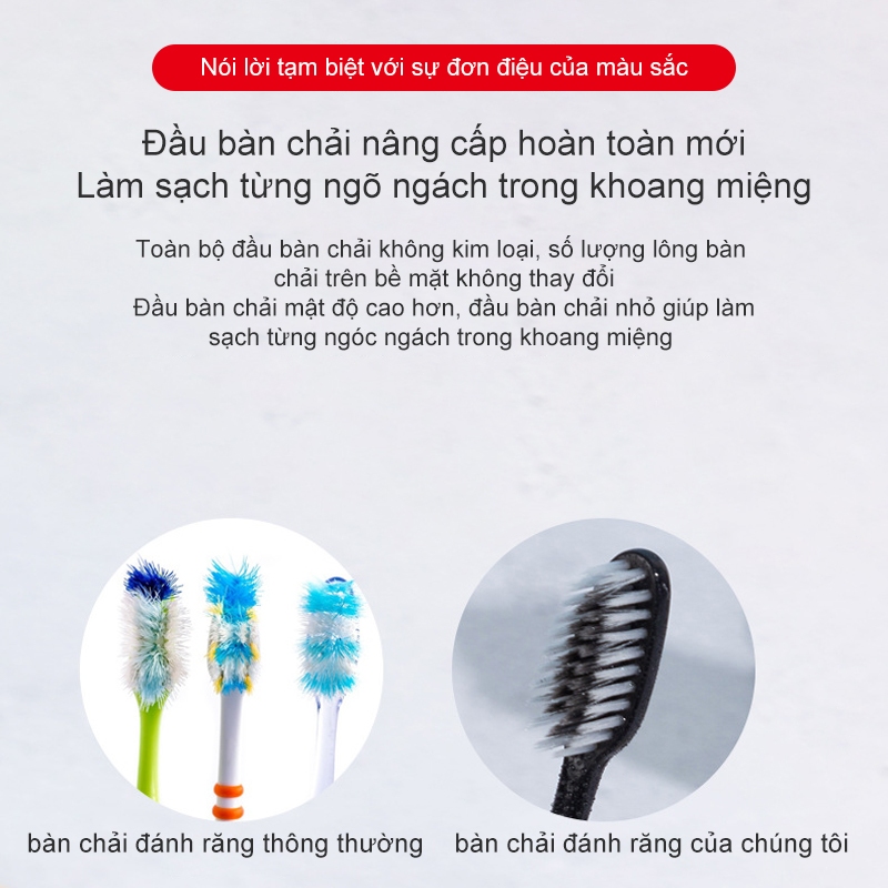 Bàn chải đánh răng lông mềm than tre Bàn chải đánh răng lông mềm đơn than tre