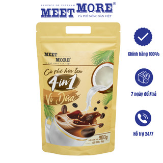 Bịch cà phê hòa tan vị dừa Meet More (50 gói x 18g) ẩn