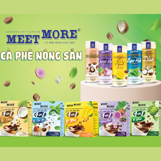 Bịch cà phê hòa tan vị dừa Meet More (50 gói x 18g) ẩn