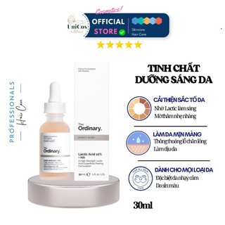Serum Sáng Da Giảm Thâm The Ordinary Lactic Acid 10% + HA - Tinh chất Giữ Ẩm Tẩy Tế Bào Chết - The Ordinary Cấp Ẩm 30ml