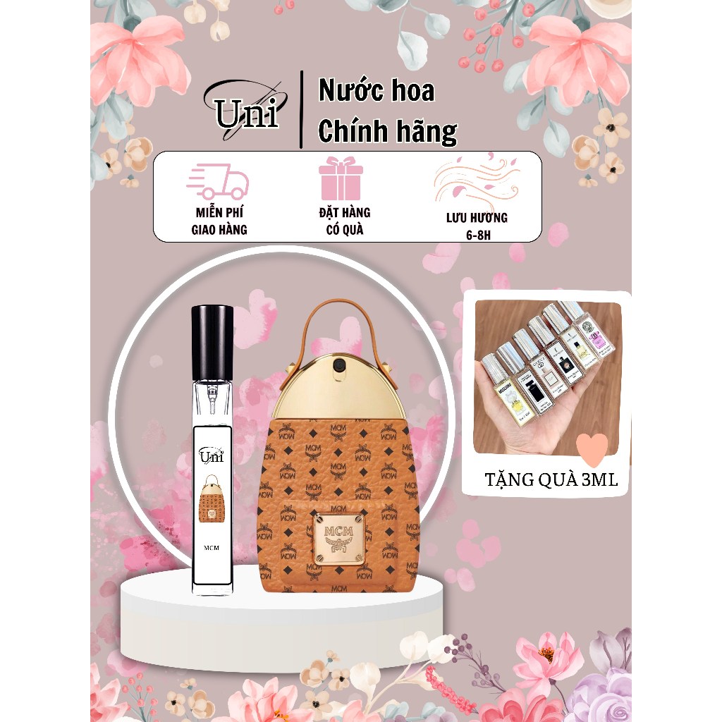 Nước hoa MCM Balo vàng chiết 10ml - Mùi hương sang chảnh [ Chính Hãng ]