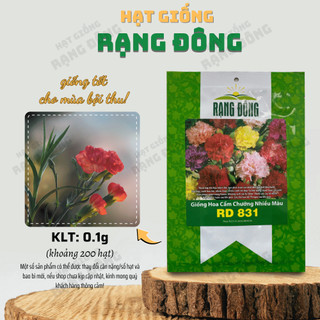 Hạt giống Hoa Cẩm Chướng Nhiều Màu Rd 831 (0,1g~200 hạt) nhiều màu, thích hợp trồng chậu - Hạt giống Rạng Đông