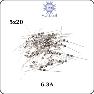 Cầu chì chân cắm 6.3a 250v 5x20mm - linhkienthb