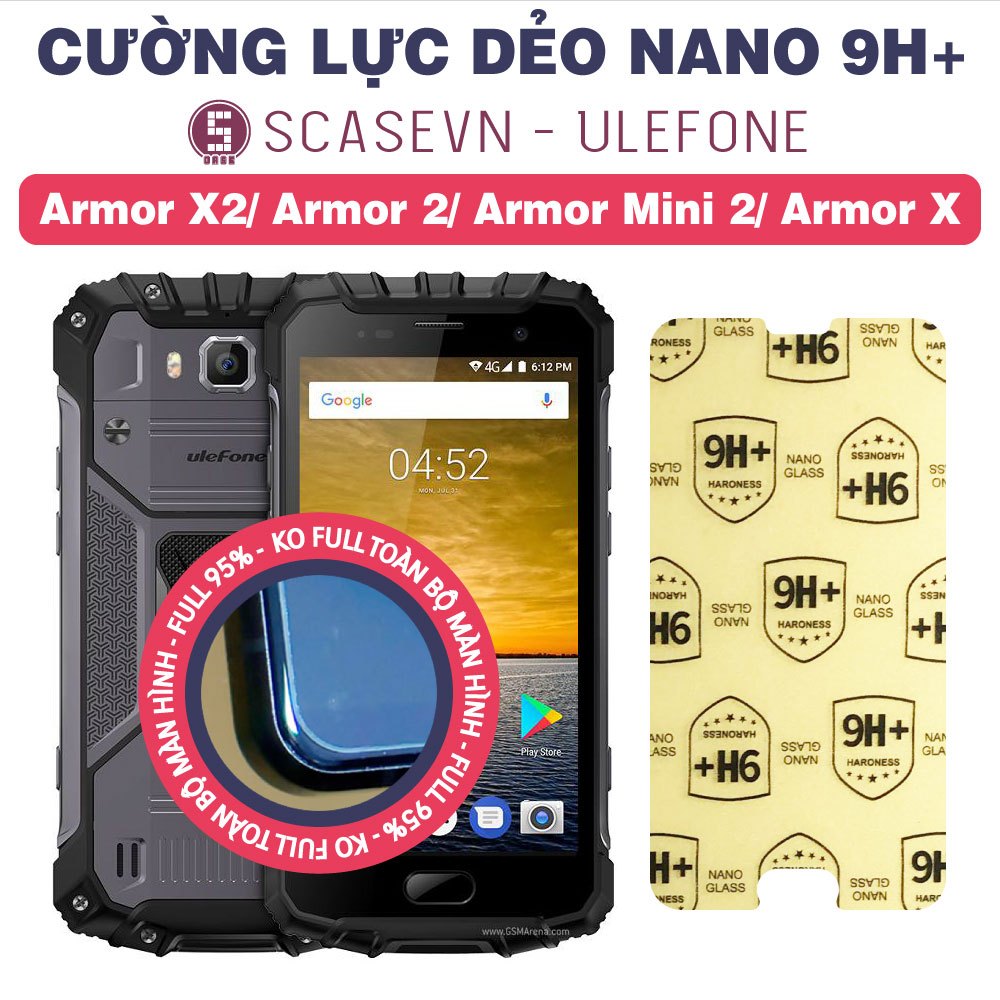 Cường Lực Dẻo Nano Trong Suốt Ulefone Armor X2/ Armor 2/ Armor Mini 2/ Armor X