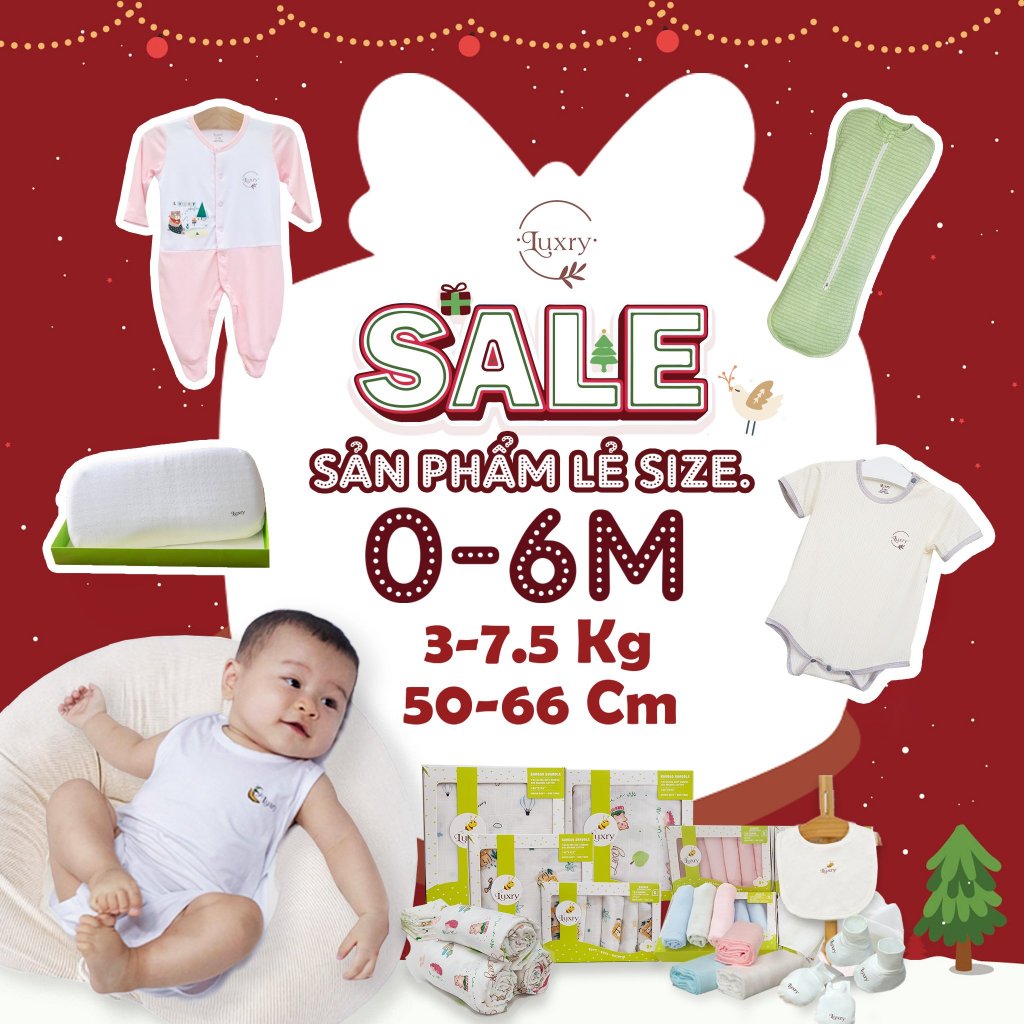 Sale lẻ size cho bé sơ sinh 0 đến 6 tháng