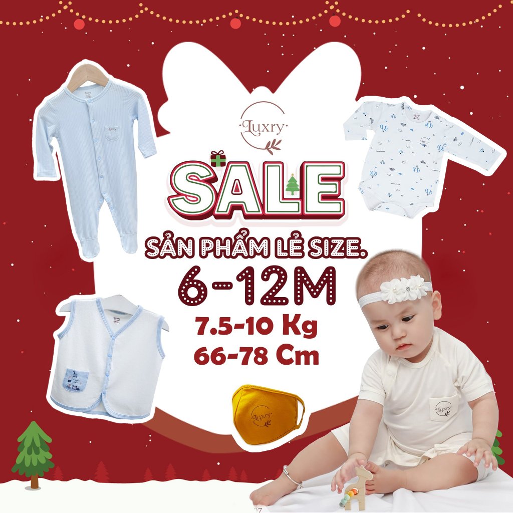 Sale lẻ size cho bé trai, bé gái từ 6 tháng đến 12 tháng