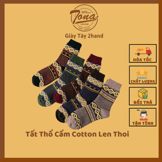 Tất thổ cẩm vintage cổ cao đủ màu dành cho nam và nữ