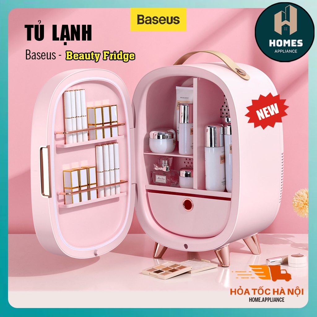Tủ Lạnh Mini Đựng Mĩ Phẩm | Tủ Lạnh Basues 13L Bảo Quản Tối Ưu Mỹ Phẩm ,Trang Sức