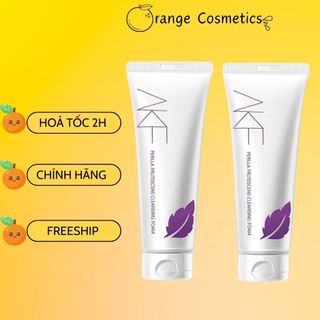 Combo 2 tuýp sữa rửa mặt làm trắng AKF axit amin tía tô giúp kiềm dầu và ngừa mụn hiệu quả 240g- Han Cosmeticsㅤ