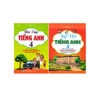 Sách - Combo tập viết + bài tập tiếng anh lớp 4 Bộ Sách Family And Friends 4 National Edition - HA