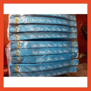Lốc 100 giấy xỏ đũa màu xanh - giấy bao đũa mầu xanh