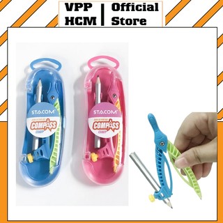 Compa học sinh - Compa chì gỗ Stacom CS107P giá rẻ