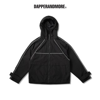  Áo Khoác Gió DAPPERANDMORE Basic Line Windbreaker Jacket Vải Dù 2 Lớp Đính Tag Kim Loại 