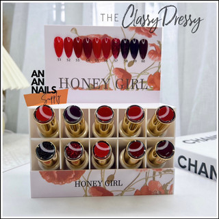 Sét sơn cao cấp Naysi và Honey Girl 10 màu , Tone đỏ , hồng , nâu , thạch - an an nail