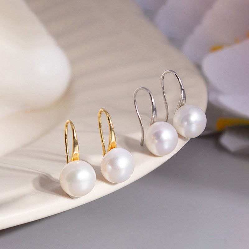 Bông tai ngọc trai nuôi nước ngọt dáng dài phong cách đơn giản thời trang hiện đại - B2909 - Bảo Ngọc Jewelry