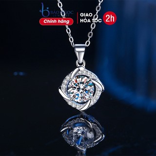 Dây chuyền bạc nữ 925 đính mặt đá lấp lánh cao cấp - DB2914 - Bảo Ngọc Jewelry