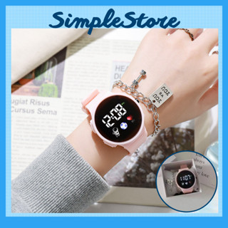 Đồng hồ nam nữ Unisex Led 07 kiểu dáng phi hành gia mặt tròn dây cao su êm tay thời trang cá tính
