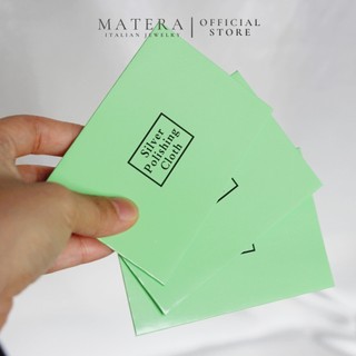 Miếng đánh bóng Bạc, vải làm sáng nhẫn, dây chuyền lắc tay bạc cao cấp Matera