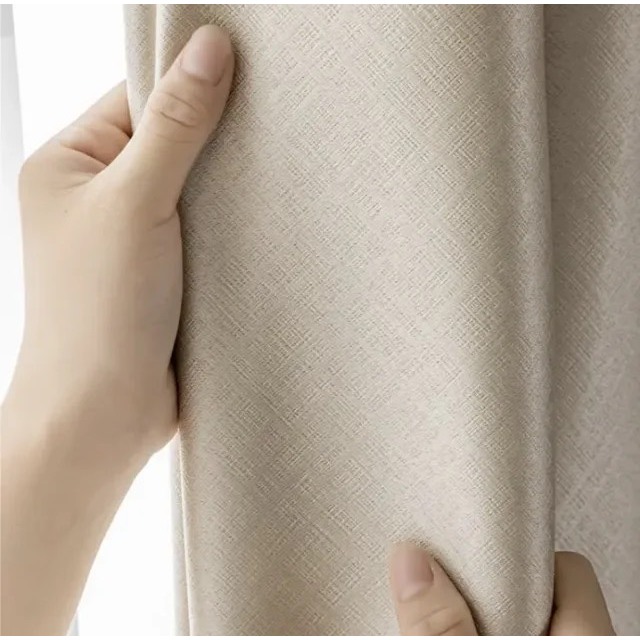 Rèm cửa Siêu đẹp, Rèm Vải polyester, Rèm cửa sổ cao cấp dệt tinh xảo, Rèm của chính Cản sáng 100%