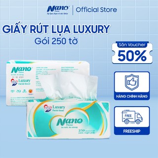 Khăn giấy rút lụa 250 tờ/ gói - Nano Tissue