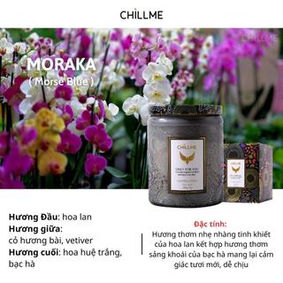 Nến thơm vintage Chillme hương tươi mới sảng khoái 200g - Moraka
