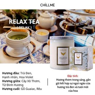 Nến thơm vintage Chillme hương thư giãn nhẹ nhàng 200g - Relax Tea