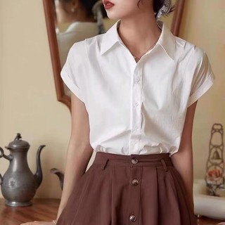 Áo sơ mi nữ cộc tay -áo sơ mi trắng cho nữ