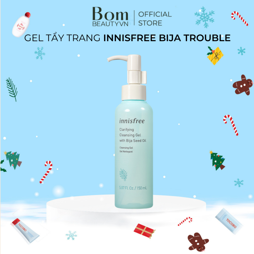 Gel Tẩy Trang Cho Da Mụn Innisfree Bija Trouble Cleansing Gel 150ml