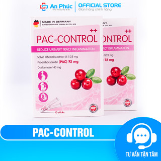 PAC CONTROL Hộp 10 Gói - Hỗ trợ Lợi Tiểu, Hỗ Trợ Giảm Nguy Cơ Viem Đường Tiết Niệu, Bàng Quang