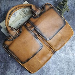 Túi công sở da bò thật 14inch cd304 - 100% da bò thật, bh 3 năm
