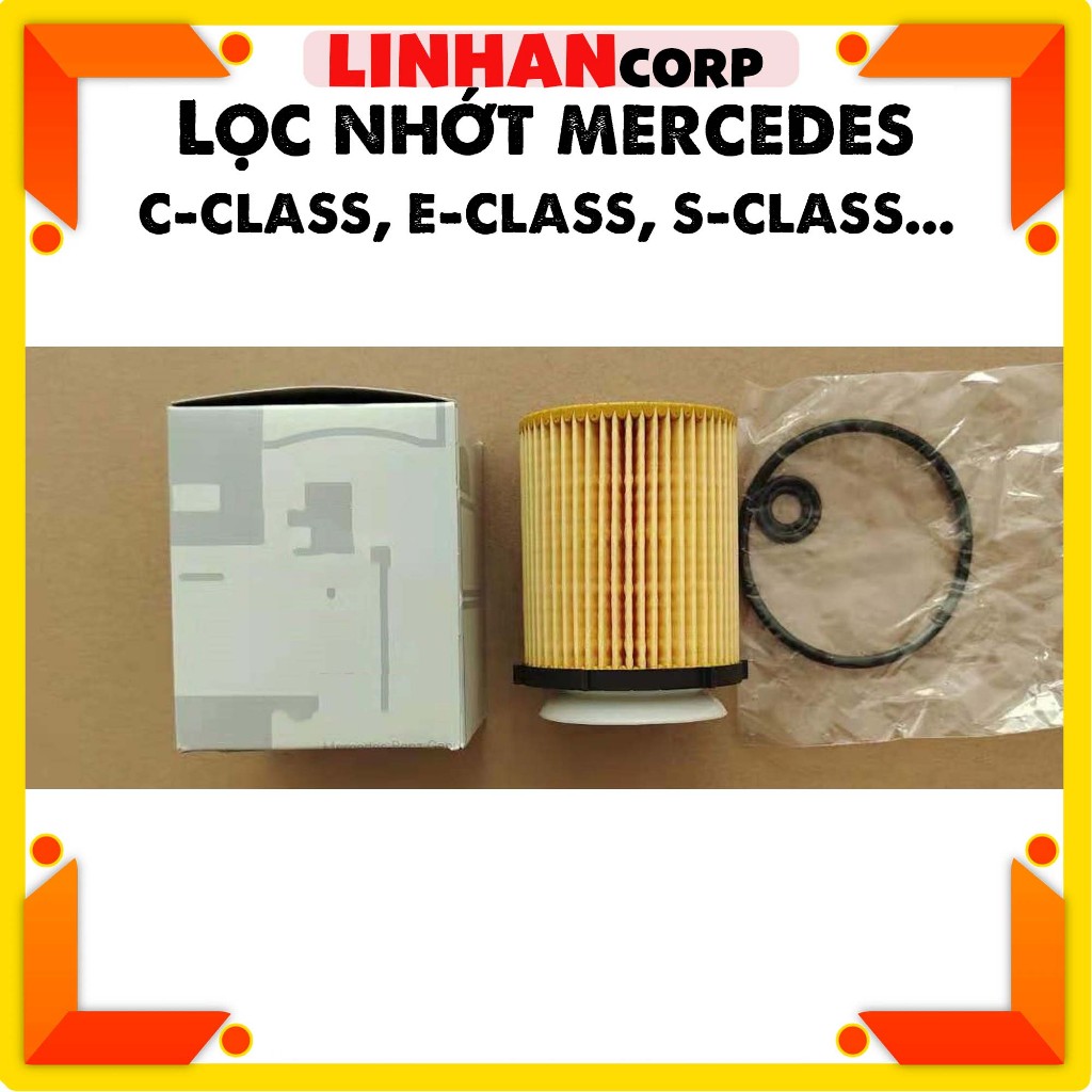 Lọc nhớt xe MERCEDES C-Class (W204/W205), E-Class (W212), GLA, GLC, GLK. Mã 2701800109 / A2701800109