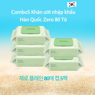 Khăn ướt bebesup zero 80 tờ/gói không mùi nhập khẩu nguyên gói từ hàn quốc