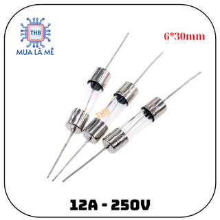 Cầu chì chân cắm 12a 6x30mm