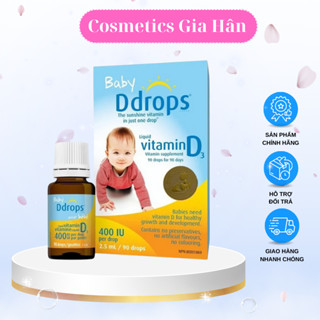 Vitamin D3 Drops Cho Bé 90 Giọt - Baby Ddrops Bổ Sung Vitamin D, Tăng Miễn Dịch Cho Trẻ