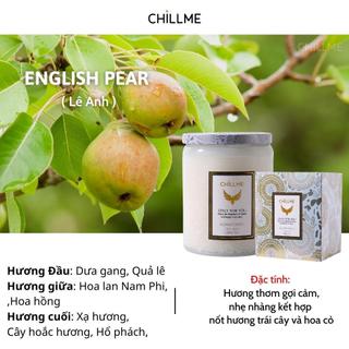 Nến thơm vintage Chillme hương cuốn hút tươi mới 200g - English Pear & Freesia
