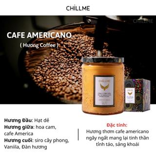  Nến thơm vintage Chillme hương coffee thơm ngọt 200g - Cafe Americano 