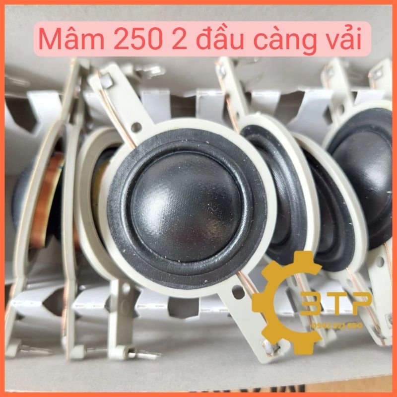 Combo Coil treble 250, mâm treble 250 2 đầu càng vải