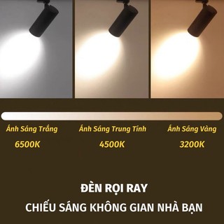 Combo 3 Đèn Rọi 3 Chế Độ + 1 Thanh Ray 1m