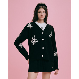 DVRK - Áo Cardigan Len Dệt Kim Nữ Cài Nút Multi Logo -DVRK-23W