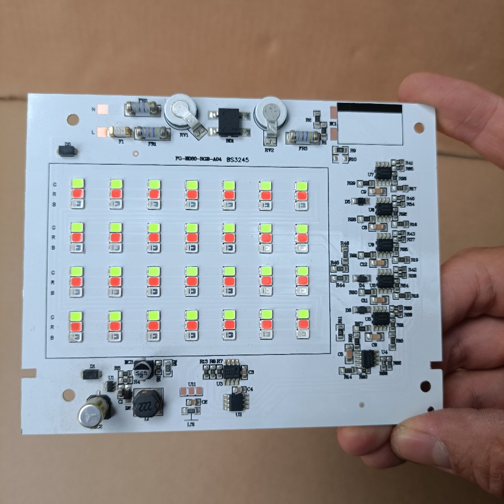 Vỉ LED 220V 30W, LED 3 màu ( GRB )
