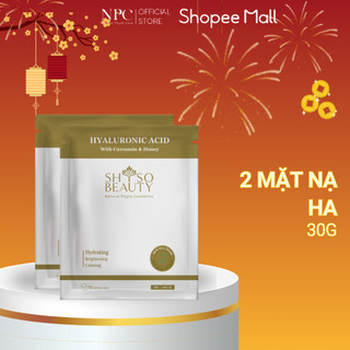 Combo 2 Mặt Nạ SHSO Beauty Biocell Hyaluronic Acid 1% With Curcumin & Honey Dưỡng Ẩm Sâu, Chống Lão Hóa 30g- NPC Phar