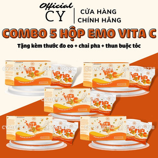 Combo 5 hộp trà detox giảm cân vị cam vitamin c/ giảm cân cấp tốc
