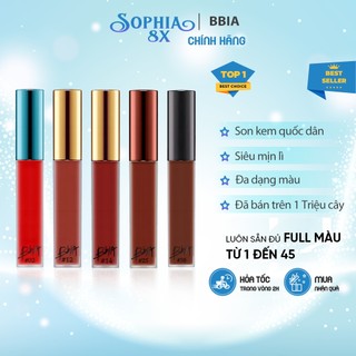 Son kem lì BBia Last Velvet Lip Tint mềm mịn môi lên màu chuẩn siêu xinh